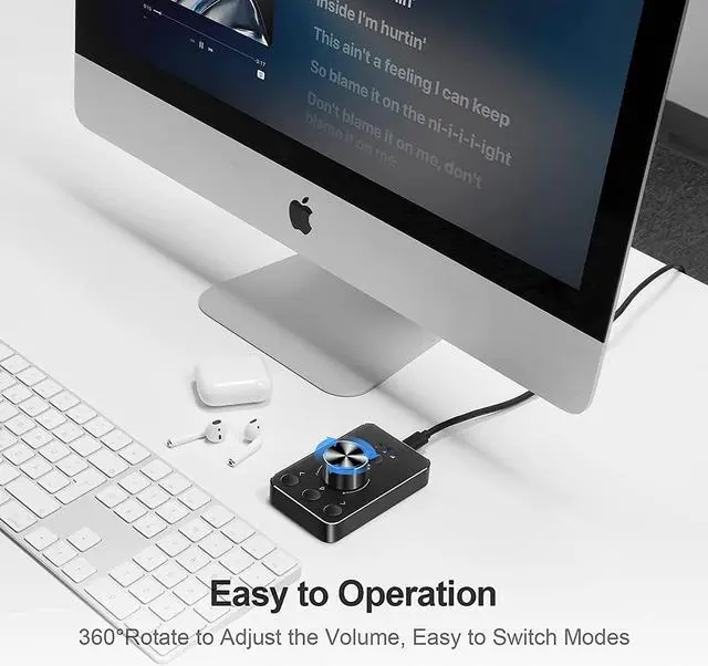 Alt view image 7 of 7 - USB Multimedia Controller Knob with One-Click Mute Function and 3 Volume Control Modes Audio Adjust Compatible with Win 7/8/10/11 and Mac OS