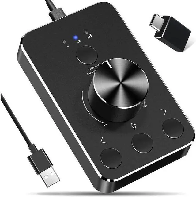 Main image of Volume Control Knob USB Computer Speaker Controller One-key Mute with Play Pause Skip Volume Control Audio Adjust