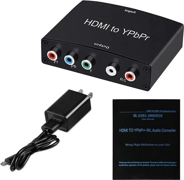 Alt view image 7 of 7 - HDMI to Component Converter, 1080P HDMI to YPbPr, HDMI to RGB Converter, HDMI in Component Out Converter(HDMI to Ypbpr)