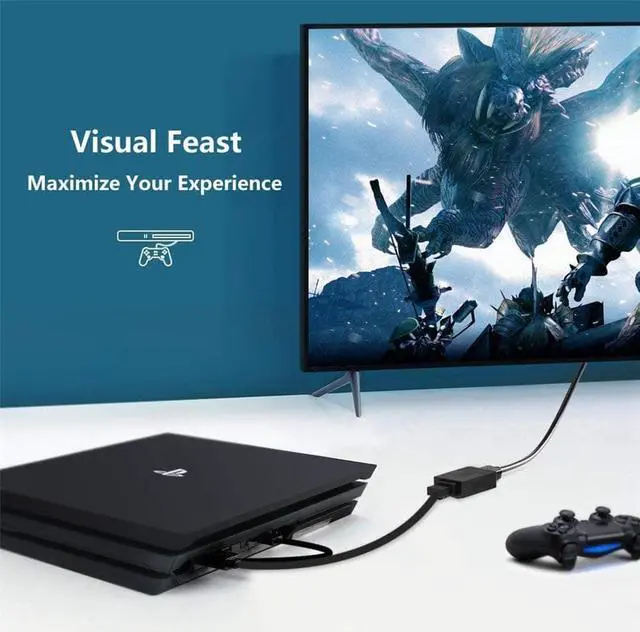 Alt view image 7 of 7 - 4K@60Hz HDMI to DisplayPort (DP) Adapter with USB Power-LUOM, 4K@60Hz Gold Plated HDMI v2.0 to DP 1.4V Adapter (Male to Female), Uni-Directional HDMI to Display Port  Adapter (OZHD1)