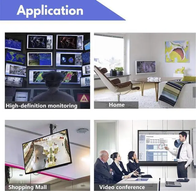 Alt view image 5 of 7 - LUOM HDMI To AHD Converter HD 1080P Video Signal Converter HDMI To BNC, 720P/1080P@30Hz for CCTV Outdoor Home Security Surveillance IP Camera System AHD DVR NVR Video Recorder