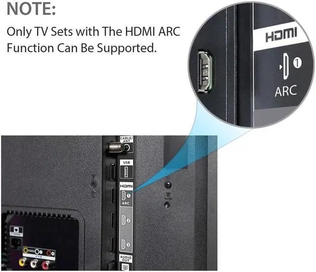 Alt view image 7 of 7 - HDMI ARC Audio Extractor, 192KHz HDMI to Optical 3.5mm Audio Adapter Splitter Converter 3.5mm Stereo and Coaxial Output Support Dolby@5.1, DTS@5.1, Dolby AC3,DSD,PCM,LPCM