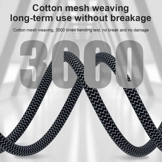 Alt view image 5 of 7 - 8K Fiber Optic HDMI Cable Braided Nylon 50FT/15M, Ultra High Speed 48Gbps Supports 8K@60Hz, 4K@120Hz Dynamic HDR, eARC, Dolby Atmos, for HDTV Monitor RTX 3090 Xbox Series X PS5 ect - (Black+White)