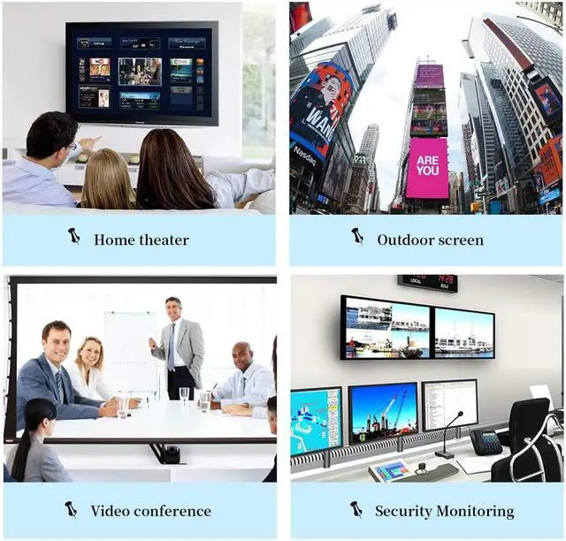 Alt view image 6 of 7 - 196ft/60m HDMI Extender Over Cat 5e/6, 1080P HDMI Ethernet Extender Adapter with IR Remote Control Support 3D, EDID, Deep Color, Compatible with DVD, Fire Stick, Roku, PS5 (Tx + Rx)