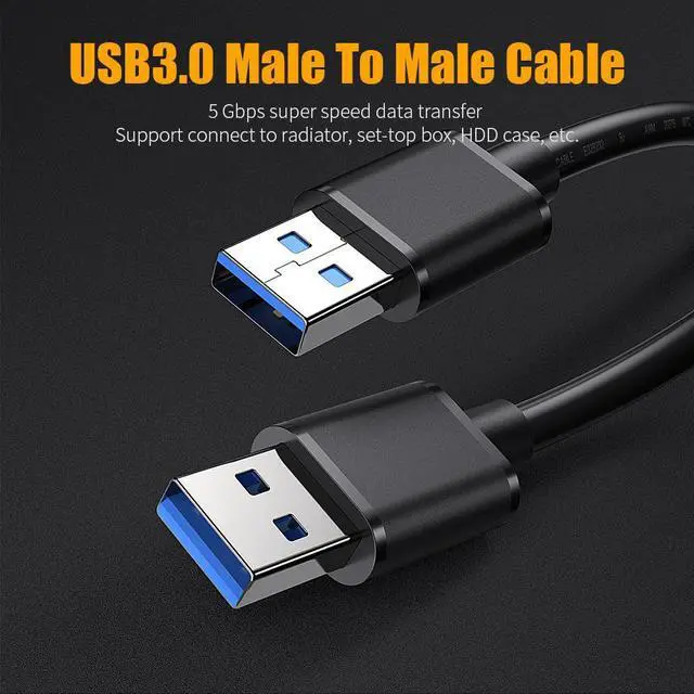 Alt view image 2 of 7 - LUOM USB 3.0 Extension cable Male to Male USB extender USB 3.0 cable extension Extender for Radiator Laptop fan Tv box (3 Pack,1.6FT)