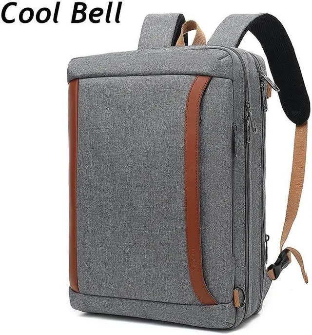 Main image of 3 in 1 Convertible 15.6 - 17.3 Inch Laptop Backpack for Women Men, Work Business Travel Backpack, Teacher Doctor Nurse Computer Bag Purse College Backpack,17.3 Inch, Gray