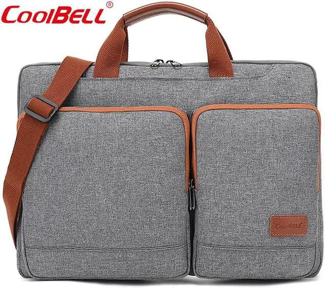 Main image of Laptop Sleeve Shoulder Bag Case 15.6 Inch Computer Carrying Briefcase Compatible withMacBook Pro 15.4, New MacBook Pro 16 M1 Pro/Max, 15-15.6 Inch Microsoft Hp Lenovo Dell Acer Chromebook, Grey