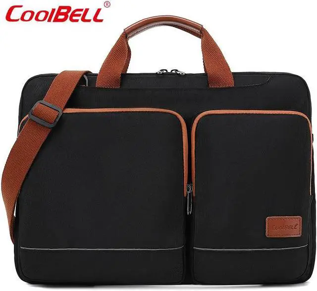 Main image of Laptop Sleeve Shoulder Bag Case 15.6 Inch Computer Carrying Briefcase Compatible withMacBook Pro 15.4, New MacBook Pro 16 M1 Pro/Max, 15-15.6 Inch Microsoft Hp Lenovo Dell Acer Chromebook, Black