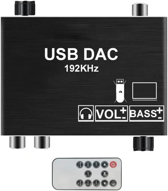 Main image of LUOM 192Khz Digital to Analog Audio Converter Support Volume Control, Digital Toslink SPDIF Coaxial USB to Analog L/R RCA 3.5mm Adapter for HDTV Blu-Ray DVD PS3 PS4