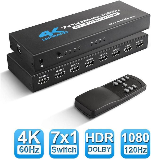 Hdmi switch 4k fashion 60hz hdr