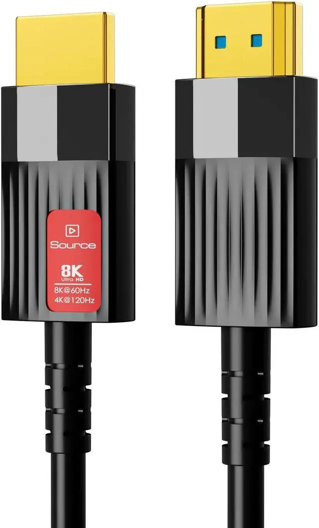 Main image of HDMI 2.1 Fiber Optic Cable (100Ft/30M), 8K HDMI Fiber Optic Cable, Supports 8K@60Hz 4K@120Hz Ultra High Speed 48Gbps HDR, eARC, Compatible with Xbox Series X, PS5, PC, Projector