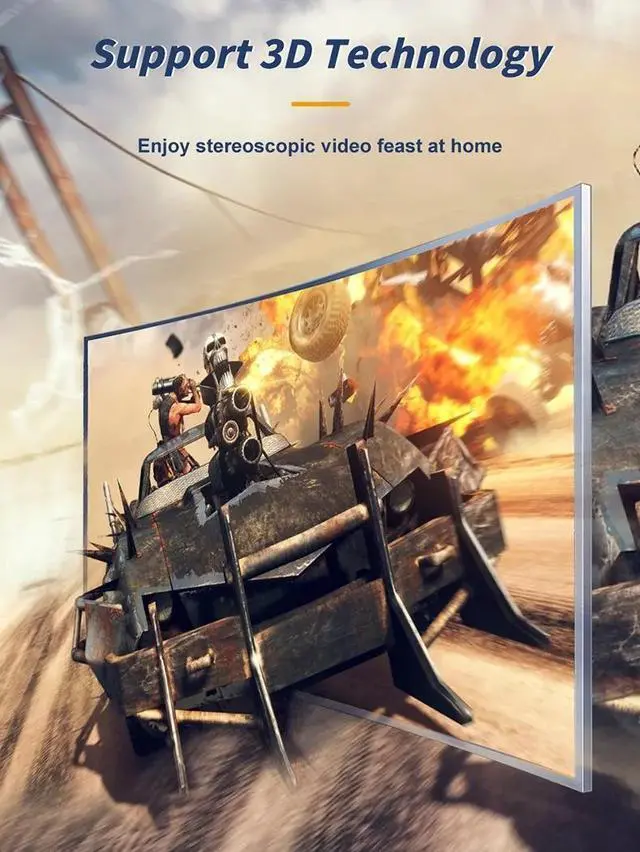 Alt view image 4 of 7 - 8K DisplayPort to DisplayPort 2.1 Cable (6.6ft)-3 Layer Shielded DP to DP Cable Cord with 8K 60Hz, Nylon Braided,40Gbps High Speed for Computer, Desktop, Laptop, PC, Monitor, Projector