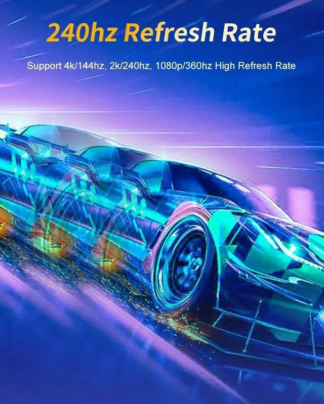 Alt view image 4 of 7 - USB C to DisplayPort 1.4 Cable - 4K/5K/8K USB Type-C to DP 1.4 Alt Mode Video Adapter Converter - HBR3/HDR/DSC - 8K 60Hz DP Monitor Cable for USB-C/Thunderbolt 3/4 (3.3ft)