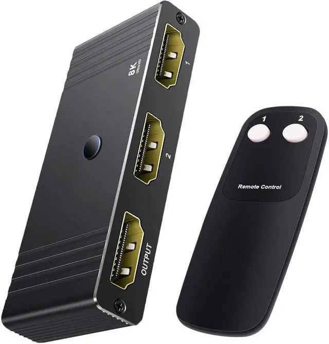 Main image of LUOM HDMI Switch 4K@120Hz, Bi-Directional HDMI Switcher 2 Input 1 Output, 1 Input 2 Output, Supports 8K@60Hz 4K@120Hz VRR, Dynamic HDR, HDCP 2.3 Compatible for Firestick, Xbox PS4 HDTV