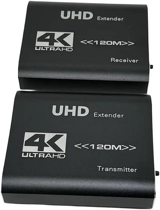 Main image of LUOM HDMI Extender Over Single Ethernet Cat5e/6/7 Up to 4K 393ft Support IR Control and HDMI Loop Function with Laptop Desktop, Transmitter and Receiver (OZD17/D18)