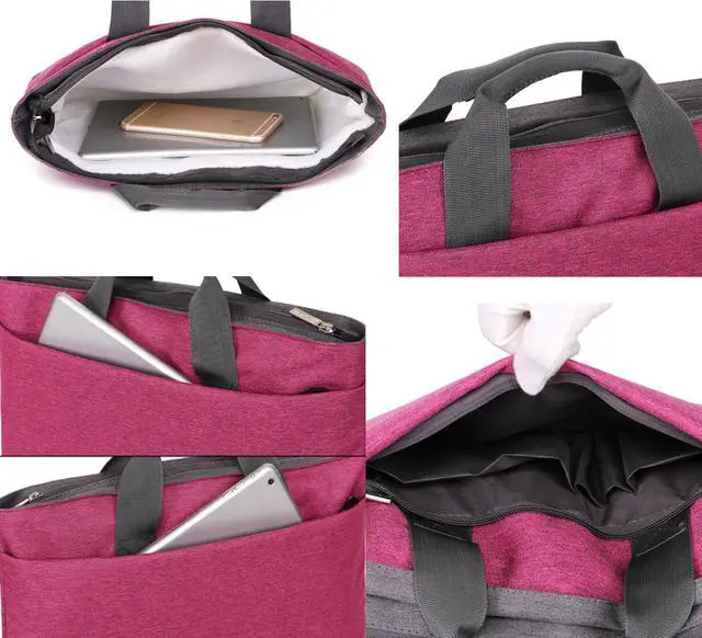 Alt view image 6 of 7 - Wellhouse Laptop Bag With Strap, 14-15.6 Inch Laptop Case Carrying Case Business Bags Messenger Bag Single-shoulder Handle Bag Multi-compartment For Samsung / SONY / HP / Acer / ASUS / Lenovo/Macbook