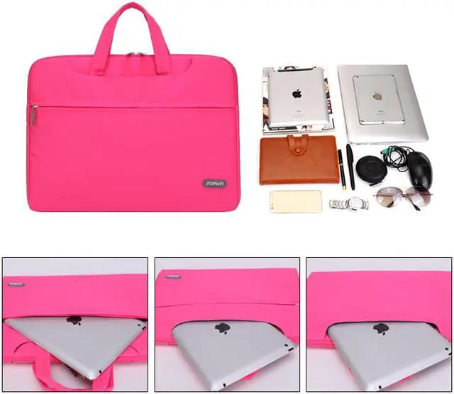 Alt view image 6 of 8 - LUOMs Notebook Carrying Bag with Annex, for 15-15.6 inch Tablet/Apple Macbook/ Chromebook/ Acer/ Asus/ Dell/ Fujitsu/ Lenovo/ HP/ Samsung/ Sony/ Toshiba Laptop Computer