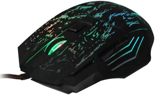 Alt view image 3 of 7 - LUOM Cool 5500DPI Gaming Mouse, 7 Buttons Wired Optical Game Mice Colorful LED Backlit Light For Gamer Computer Laptop PC Games