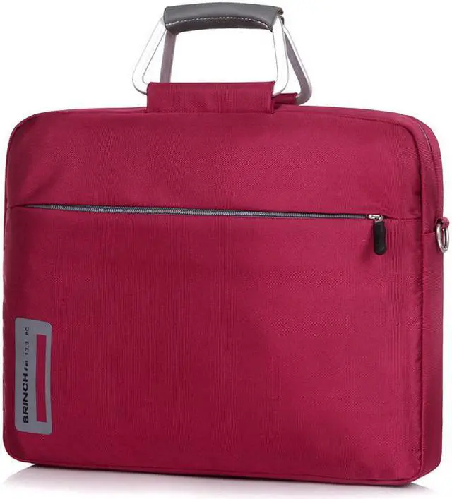 Main image of Wellhouse 14 - 14.4 inch Notebook Case, Waterproof Business Carrying Bag Briefcase Laptop Sleeve Protection Cover Case for Men Women Student Business Laptop Computer Macbook HP SONY ASUS ACER (Red)