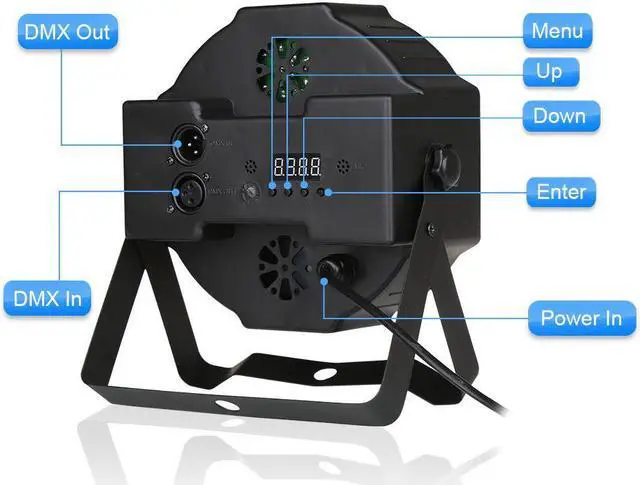Alt view image 4 of 7 - A-LIGHT Stage Lighting Par Light 36x1W LED RGB 7 Channel with Remote controller for DJ KTV Disco Party Bar