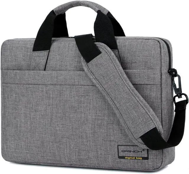 Main image of BRINCH 13.3 Inch Stylish Lightweight Business Laptop Shoulder Messenger Bag Briefcase Sleeve Case for 13 - 13.3 Inches Laptop / Notebook / MacBook / Ultrabook / Chromebook Computers,Gray