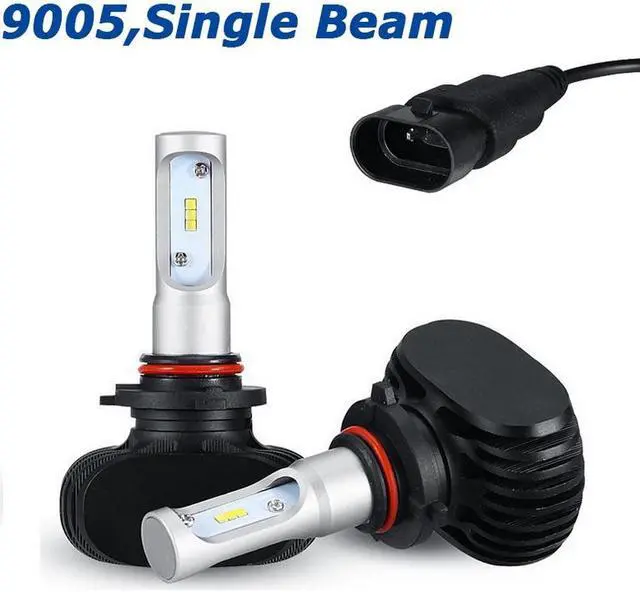 Alt view image 2 of 7 - LUOMs 9005/HB3 Automotive LED Headlights Bulbs Car Headlight Kit,8000LM,50w/Set 6500K Cool White,IP68 Waterproof ,6PCS LED/Each Bulb,(Pack of 2)