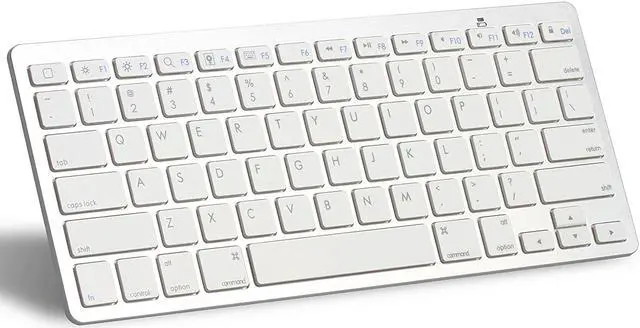Main image of LUOMs Bluetooth Ultra-Slim Keyboard for Apple iPad Air 3/2/1, 2017 New iPad Pro 9.7 12.9, iPad Mini 4/3/2/1, iPad 4/ 3/ 2, iPhone 6/6S, iPhone 6 plus and other Bluetooth Enabled Devices