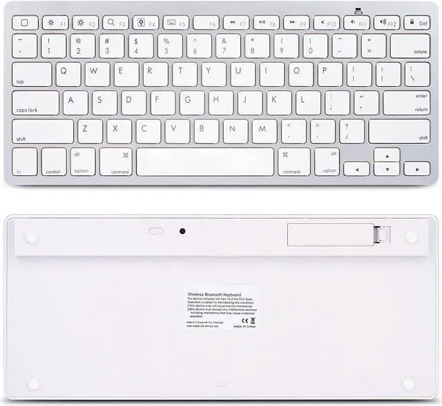 Alt view image 3 of 7 - LUOMs Bluetooth Ultra-Slim Keyboard for Apple iPad Air 3/2/1, 2017 New iPad Pro 9.7 12.9, iPad Mini 4/3/2/1, iPad 4/ 3/ 2, iPhone 6/6S, iPhone 6 plus and other Bluetooth Enabled Devices