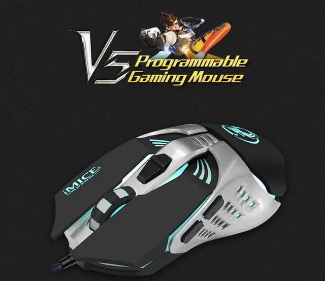 Alt view image 3 of 7 - Imice Computer Gaming Mouse Ergonomic 7Buttons 3200DPI LED Optical Computer Mouse Mice For Laptop PC Mouse Gamer for CSGO LOL DOTA