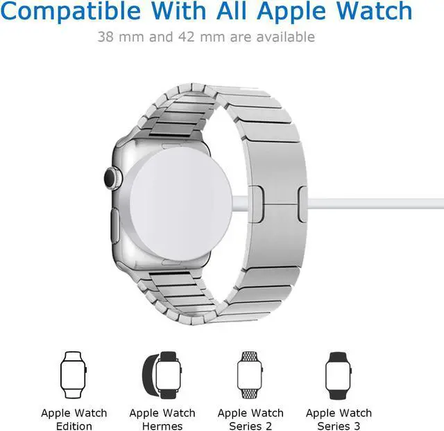Alt view image 4 of 7 - [ Apple MFi Certified ] Apple Watch Charger, LUOM Magnetic Charging Cable Compatible with Apple Watch/iWatch 38mm 42mm - 3.3 Feet (1.0 Meter)