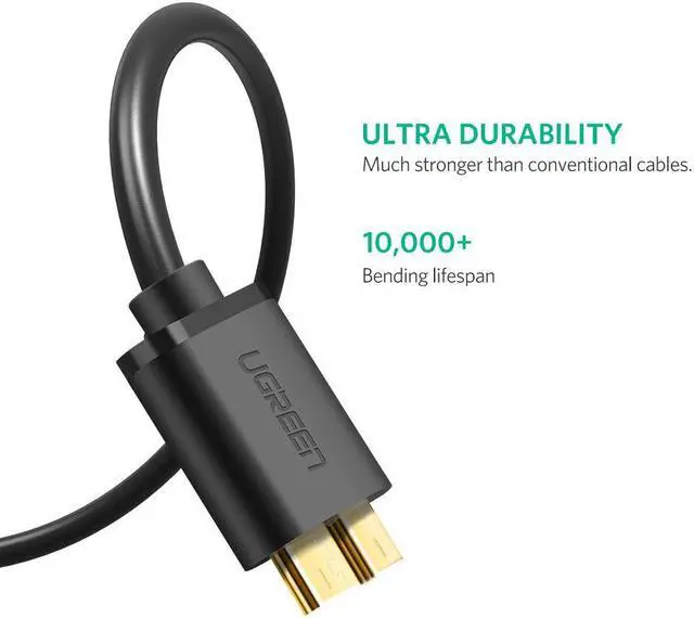 Alt view image 5 of 7 - LUOM USB 3.0 Micro Cable, USB 3.0 A to Micro B Cable Charger Compatible with Samsung Galaxy S5, Note 3, Note Pro 12.2, Hard Drive, Camera etc. (1.5ft, 0.5maters)