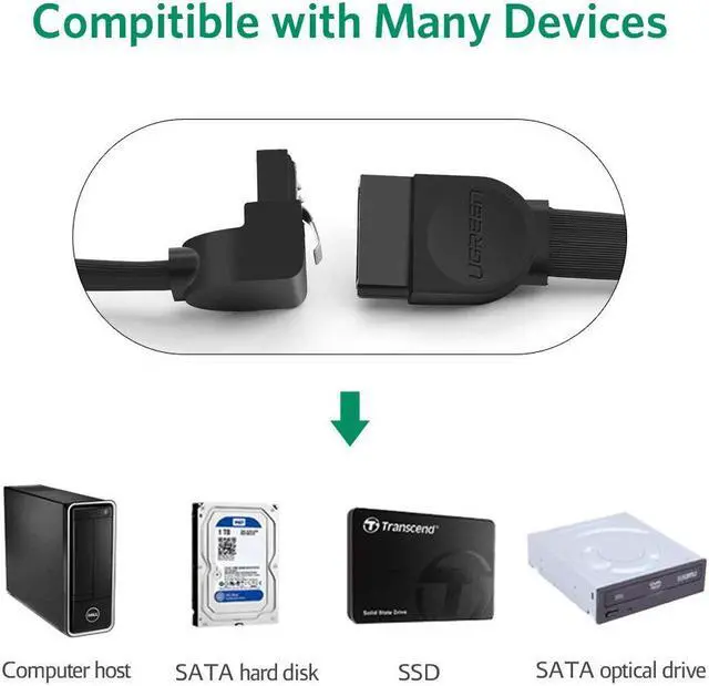 Alt view image 4 of 8 - LUOM SATA Cable III 3 Pack 6Gbps 90 Degree HDD SDD Data Cable with Locking Latch 18 Inch for SATA HDD, SSD, CD Driver, CD Writer