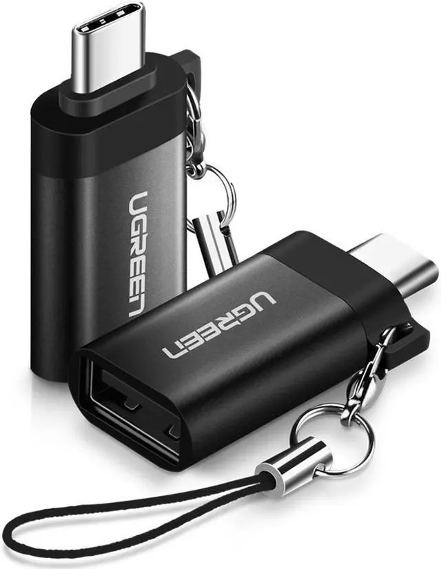 Main image of LUOM USB C Adapter 2 Pack Type C to USB 3.0 Adapter Compatible for MacBook Pro 2017 2016, Samsung Galaxy S9 S8 Plus Note 9 8, LG G7 ThinQ V20 G5 G6 V30, Nexus 6P 5X, Google Pixel 2 XL, with Keychain