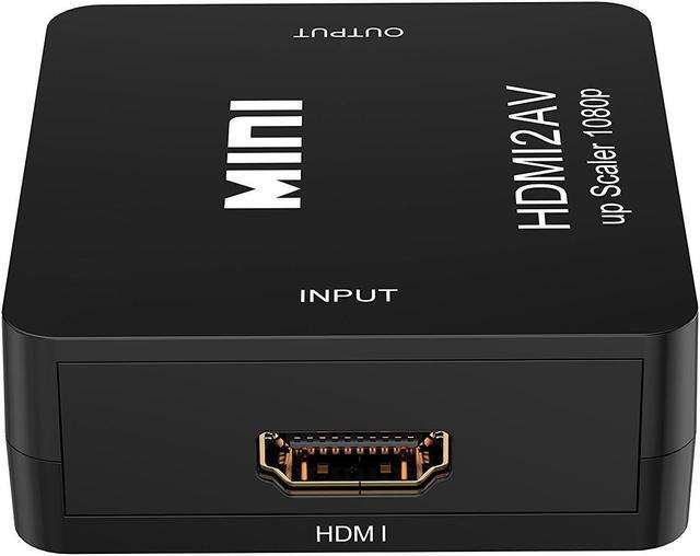 Alt view image 2 of 6 - LUOM HDMI to RCA, HDMI to AV,1080P HDMI to 3RCA CVBs Composite Video Audio Converter Adapter Supports PAL/NTSC for Amazon Fire TV Stick, Roku, Chromecast, Apple TV, PC, Laptop, Xbox, HDTV, DVD - Black