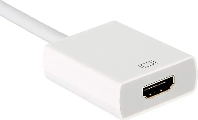 Main image of LUOM DisplayPort to HDMI Adapter (DP to HDMI Adapter) Gold-Plated Supporting 1080P for Dell Lenovo HP Laptop to Monitor HDTV Projector - White