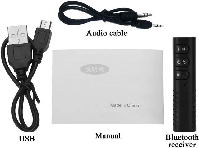 Alt view image 4 of 7 - LUOM Universal 3.5mm Bluetooth Receiver Converter Stereo Earphone Audio Receiver Adapter Converter High Quality-Black