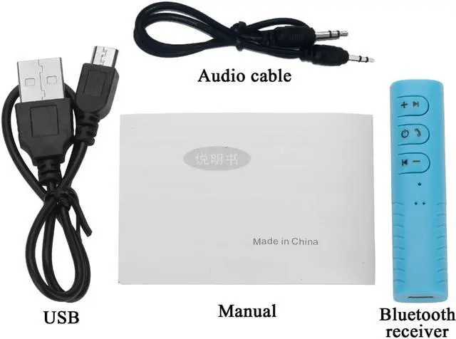 Alt view image 4 of 7 - LUOM Universal 3.5mm Bluetooth Receiver Converter Stereo Earphone Audio Receiver Adapter Converter High Quality-Blue