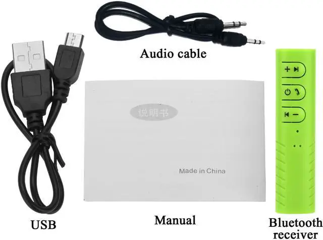 Alt view image 4 of 7 - LUOM Universal 3.5mm Bluetooth Receiver Converter Stereo Earphone Audio Receiver Adapter Converter High Quality-Green