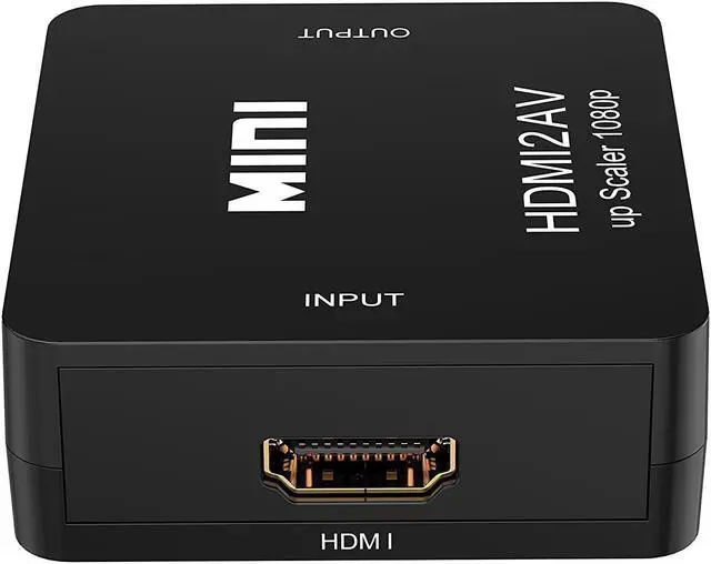 Alt view image 2 of 7 - LUOM HDMI to AV, HDMI to RCA, 1080P HDMI to 3RCA CVBS AV Composite Video Audio Converter Adapter Supports PAL/NTSC with USB Power Cable for PC Laptop HDTV DVD (Black)