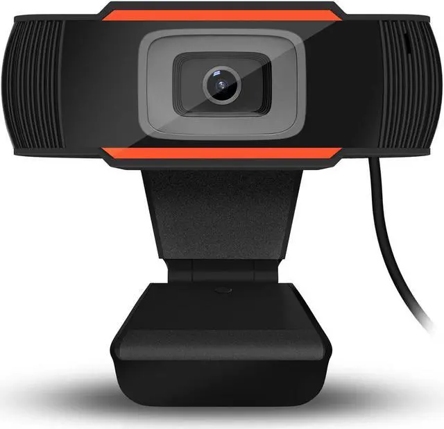 Alt view image 2 of 7 - HXSJ Computer Laptop Camera with Microphone 480P HD Webcam for Conference and Video Call, Pro Stream Webcam with Plug and Play Video Calling- Orange