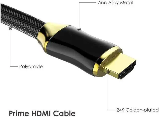 Alt view image 6 of 8 - LUOM 1M 2M 3M 5M 10M 20M HDMI Cable Braided HDMI Cord High Speed HDMI 2.0 Cable Support 3D, 1080P, Ethernet,Audio Return(ARC),Compatible UHD TV, Blu-Ray, Xbox, PS4/3, PC Monitor, TV Box-(6.5ft/2M)