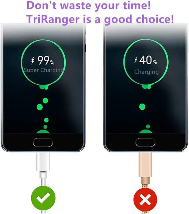 Alt view image 5 of 8 - LUOM USB C Cable, 5A Fast Charging 2-PACK 3.3FT Almost Unbreakable Type C Cable /USB3.0 Charging Cord Compatible with Samsung Galaxy S8/S9, MacBook, LG G6 V20 G5,Google Pixel Huawei Mate 20 Pro Mate20