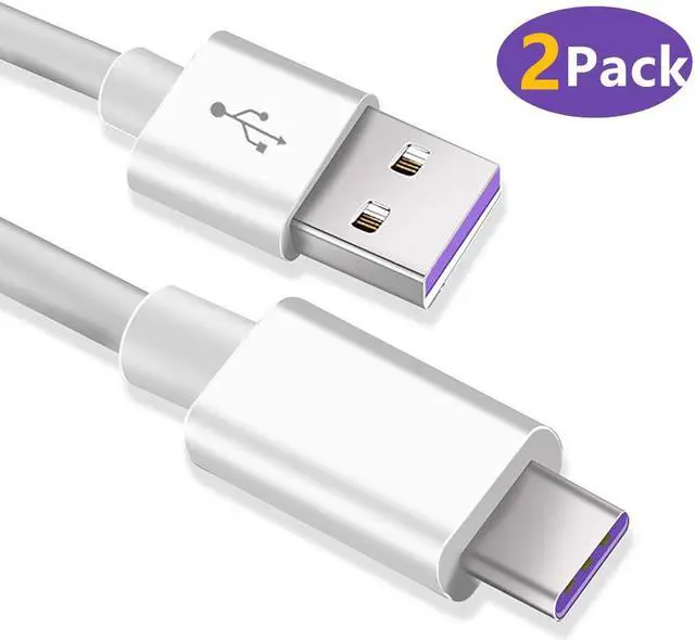 Main image of LUOM USB C Cable 5A Huawei Supercharge USB Type C Charging Cable Cord Fast Charger for Huawei Mate 20 Pro Mate 20 X Mate 10 9 Pro Porsche P20 Lite P10 (2Pack 3.3ft White )