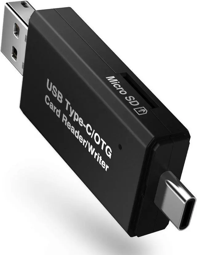 Alt view image 2 of 6 - LUOM SD Card Reader, USB 3.0 Type C Memory Card Reader OTG Adapter for SDXC, SDHC, SD, MMC, RS-MMC, Micro SD, TF, Micro SDXC, Micro SDHC, UHS-I Card