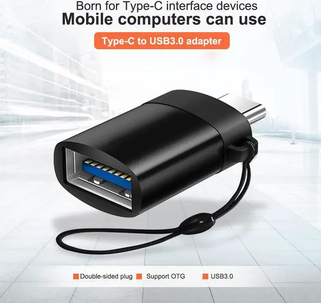 Alt view image 4 of 7 - LUOM  Type C to USB 3.0 Adapter 3Pack, Type C to USB Female OTG Converter for C Port MacBook Pro/Air, Dell XPS, Samsung Galaxy Note 8/Note 9/S8/S9/S10, LG G5/G6, Nexus 5X, MacBook 2018 2017 2016,Gray