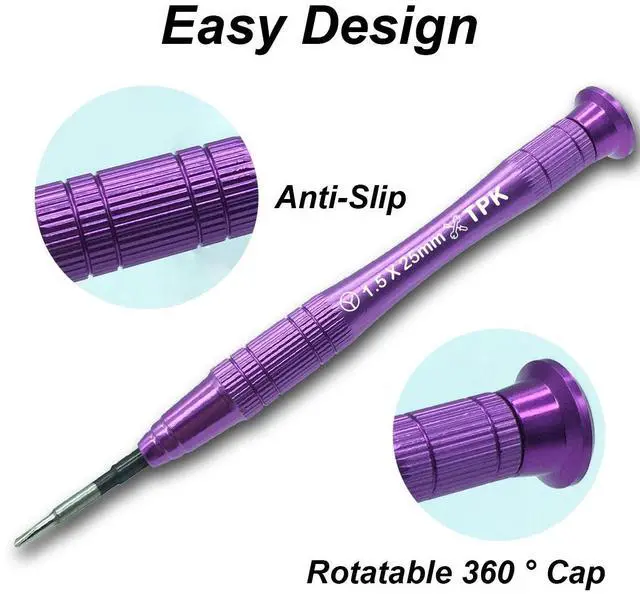 Alt view image 4 of 6 - 1.5mm Y Tip Y00 Tripoint Screwdriver Y1.5 TriWing Magnetic Rotary Tool compatible for Nintendo Switch Joy-Con Controller Samsung Galaxy Watch Gear