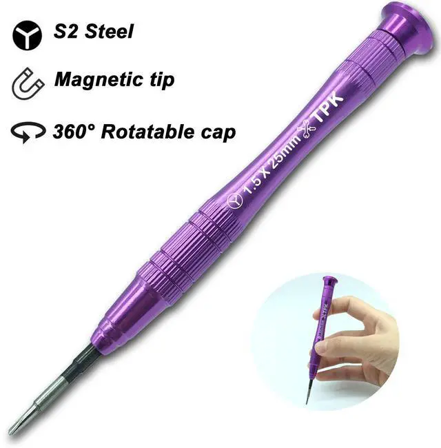 Alt view image 2 of 6 - 1.5mm Y Tip Y00 Tripoint Screwdriver Y1.5 TriWing Magnetic Rotary Tool compatible for Nintendo Switch Joy-Con Controller Samsung Galaxy Watch Gear