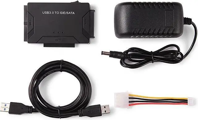 Alt view image 2 of 8 - USB 3.0 to Sata/IDE Adapter Converter Hard Driver Adapter for2.5"/3.5" SATA HDD/SSD & IDE HDD Converter Power Switch Support 4TB