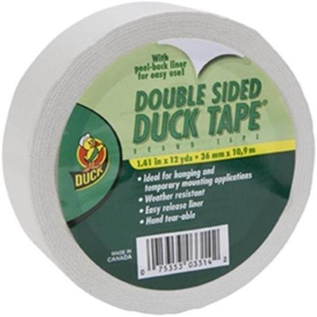 Duck Brand Double-Sided Duct Tape: 1.41 in x 12 yds. (Natural) 