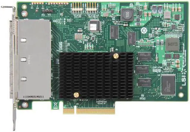Alt view image 3 of 5 - LSI LSI00276 PCI-Express 2.0 x8 SATA / SAS 9201-16e Host Bus Adapter Single Pack--Avago Technologies